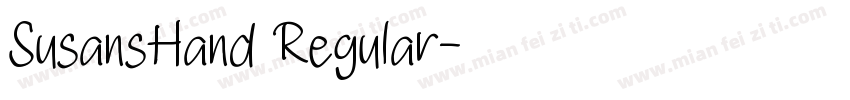 SusansHand Regular字体转换